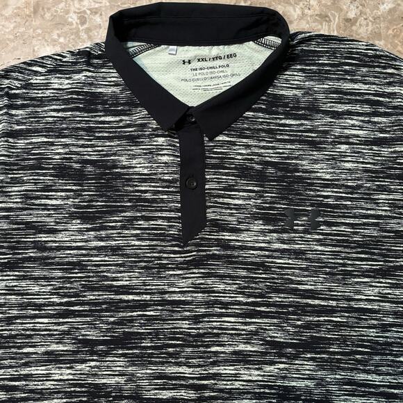 Under Armour Polo Shirt Mens 2XL Green The Iso Chill Stretch Golf Performance - Picture 1 of 9
